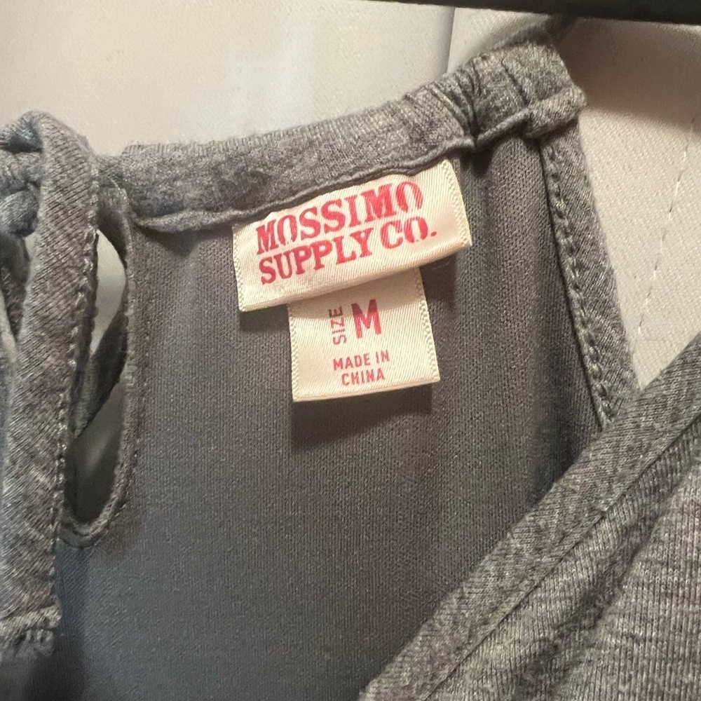 Mossimo Supply Co Gray Spaghetti Strap Sundress Maxi Medium - Picture 4 of 5